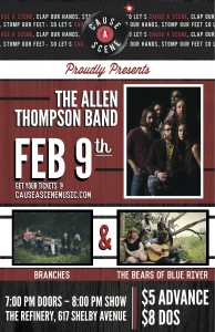 CAS - FEB 9 - THE ALLEN THOMPSON BAND ++